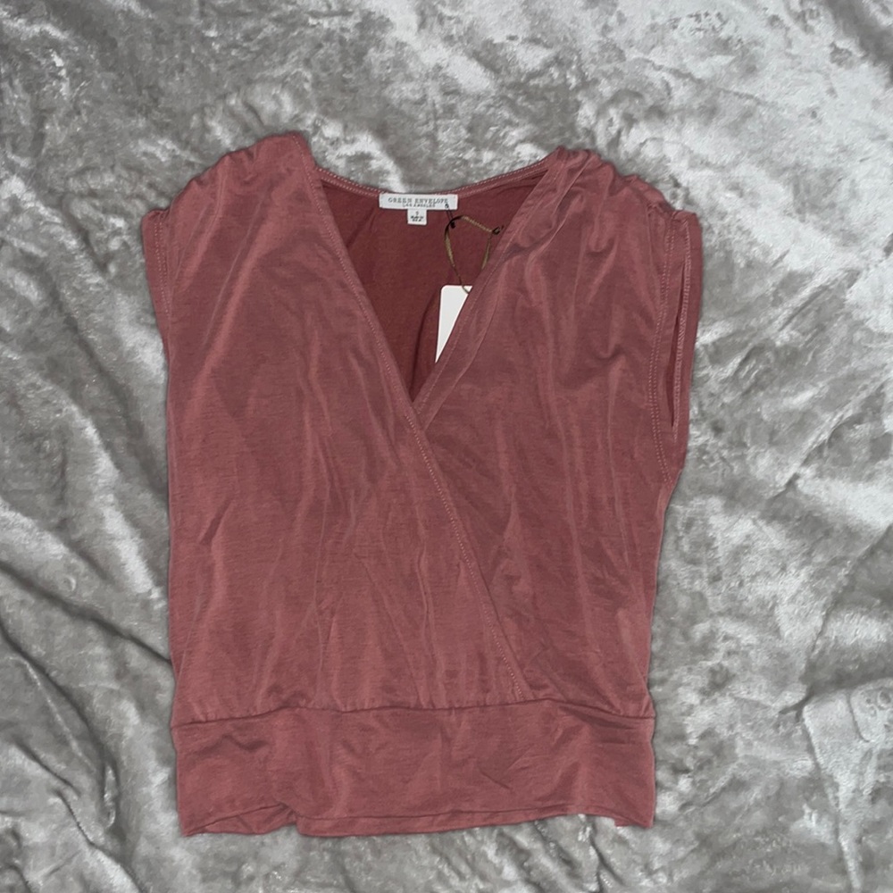 Pink Sleeveless Blouse Size S